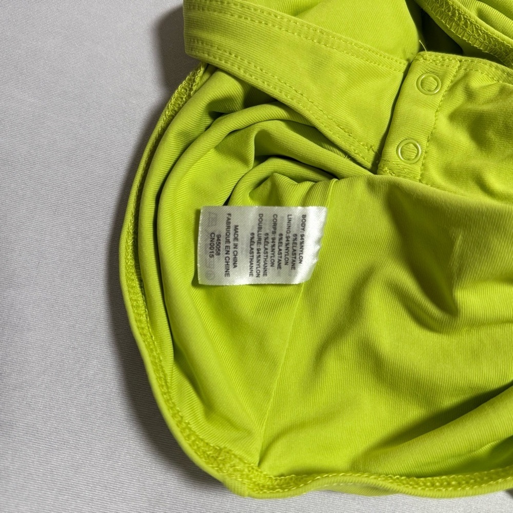 House of Harlow 1960 Chartreuse Green Sleeveless Bodysuit Size S - Picture 2 of 5